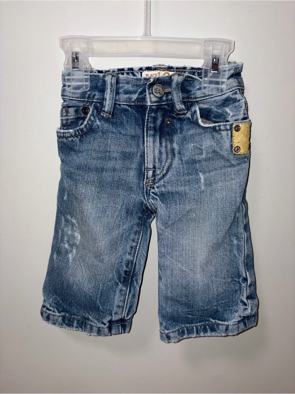 The children’s place distressed denim blue jeans unisex 6-9M Vintage?